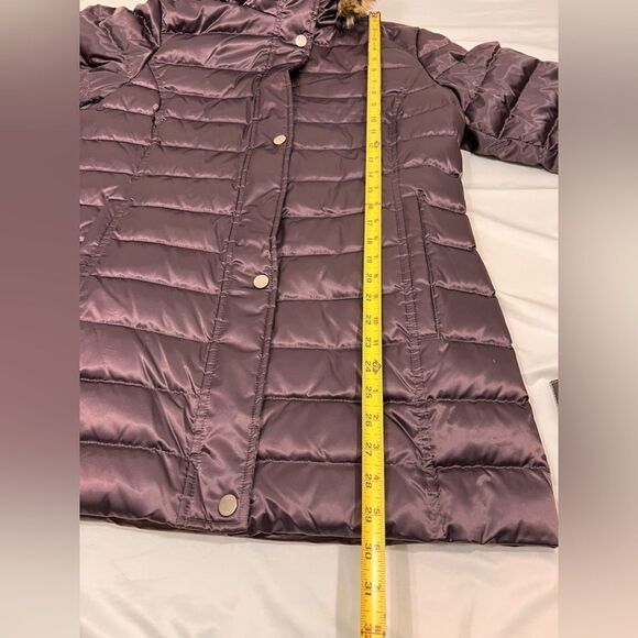 UTEX Canada Down Puffer Coat Faux Fur Trimmed Hoodie Size Large - Picture 14 of 16